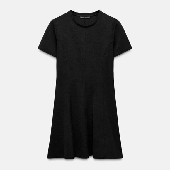 Zara Dresses & Skirts - NWOT ZARA Skater Mini Dress - Black / M